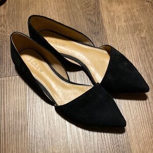 J. Crew Women's Black Suede Flats Size 7